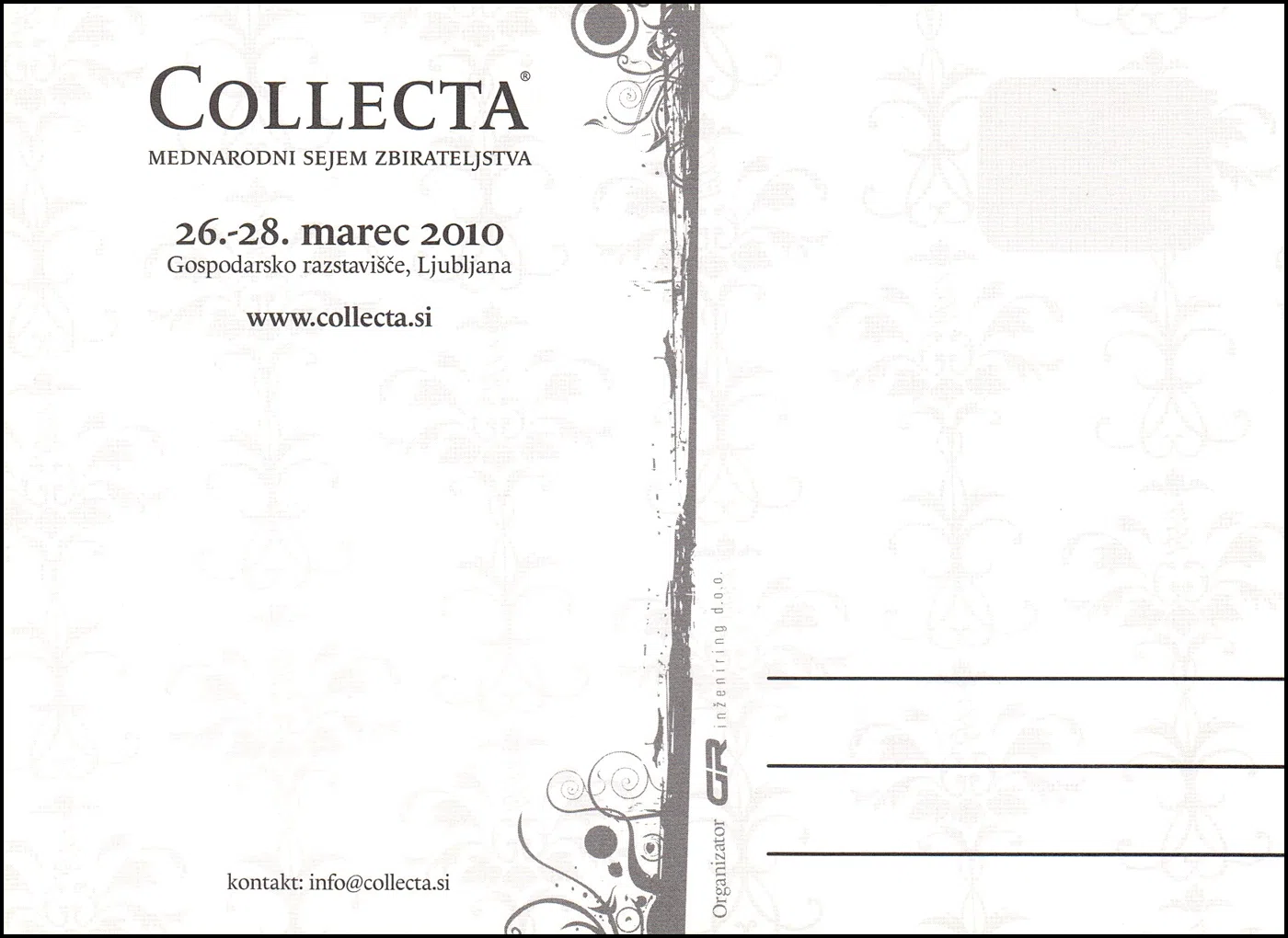 POŠTA SLOVENIJE NA SEJMU COLLECTA 2010